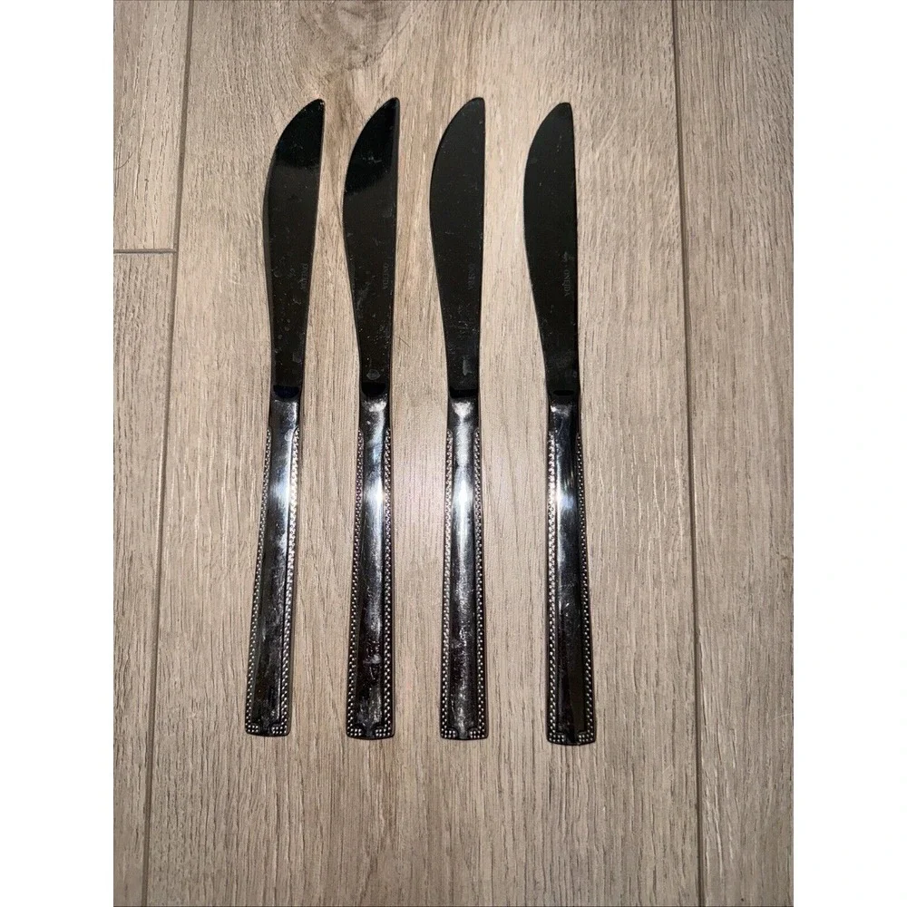 4 PCs Oneida Savory‎  Modern Solid Knife Stainless